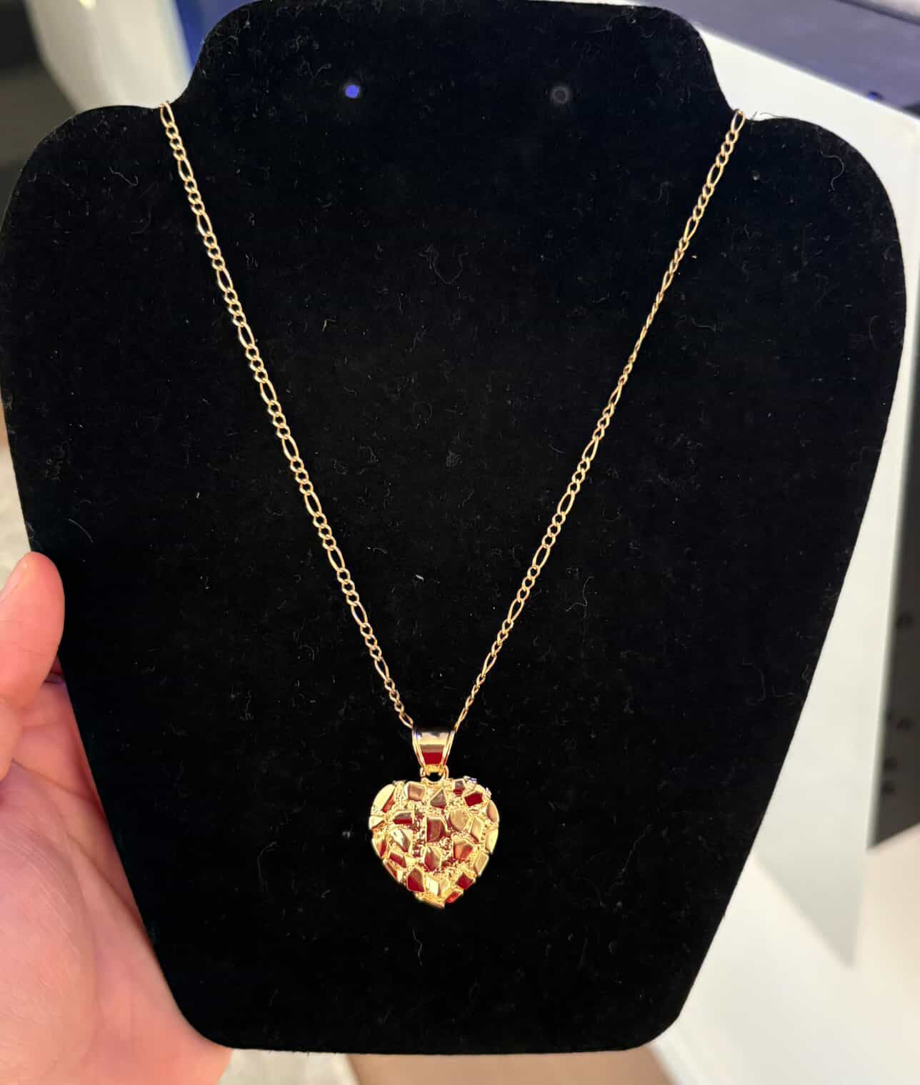 Nugget Heart Pendant