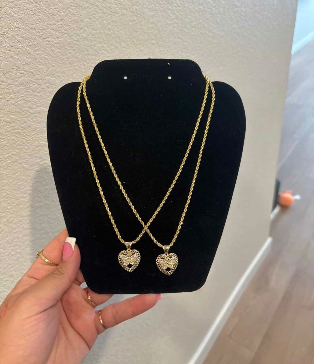 Butterfly Heart Necklace