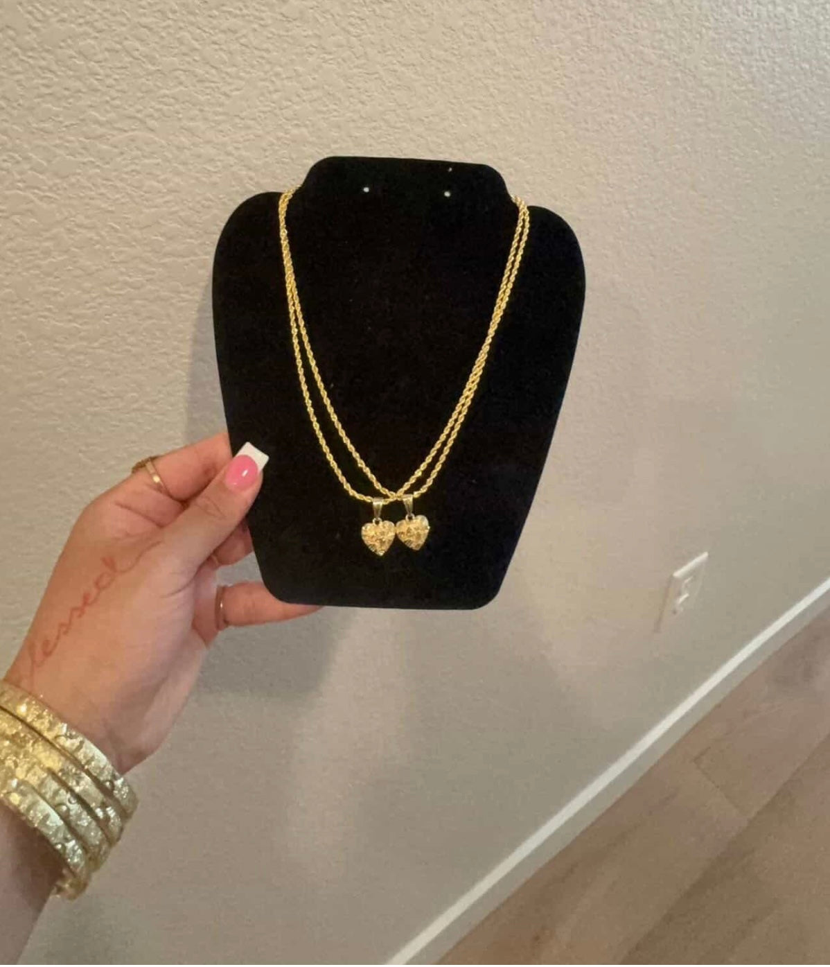 Mini Heart Nugget Necklace