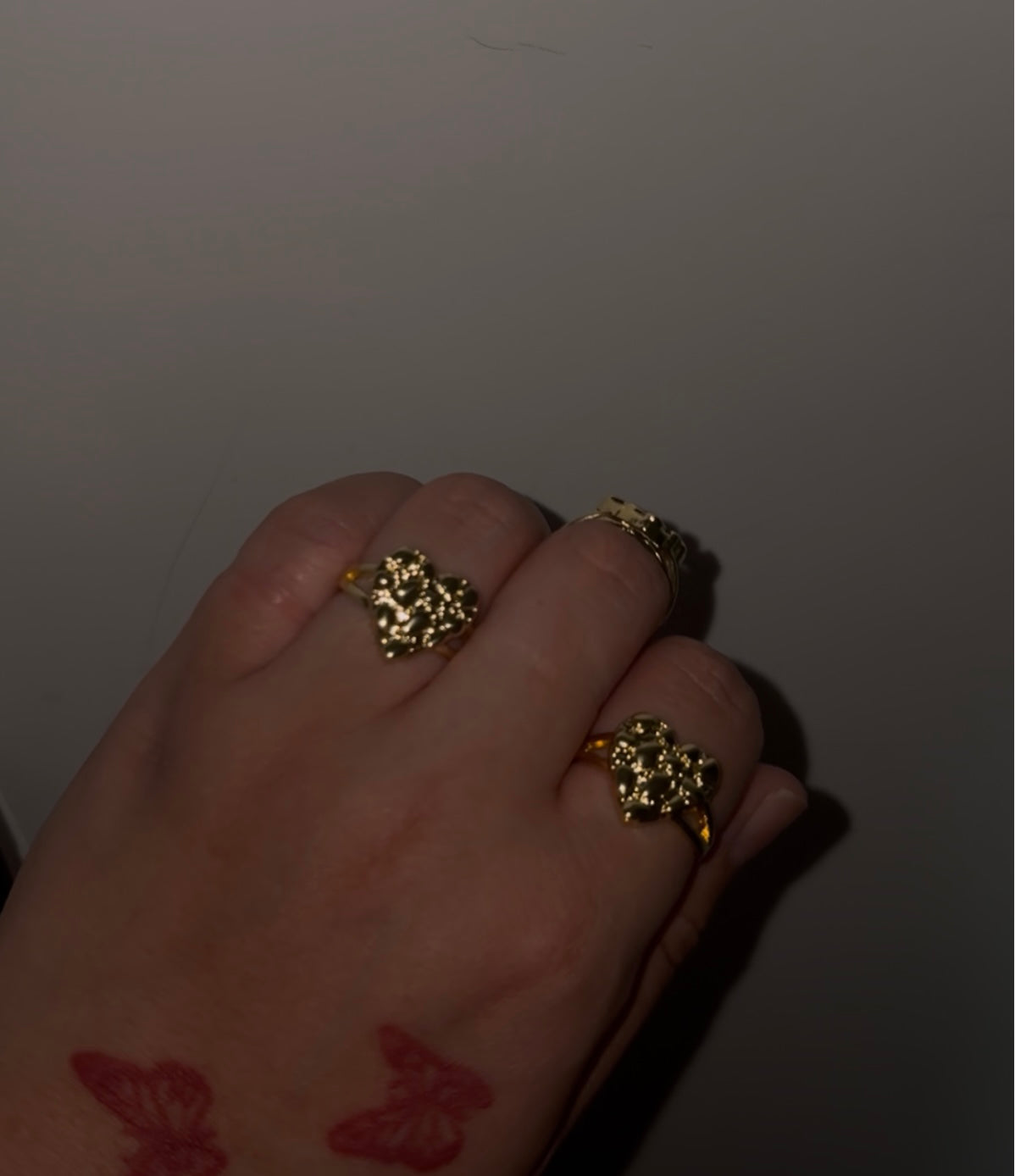 Nugget Heart Ring